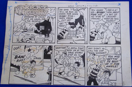 STEVE CANYON #2 (1948 Harvey Comics) &quot;Ricky Roony&quot; original art for top of pg 42 - £79.12 GBP