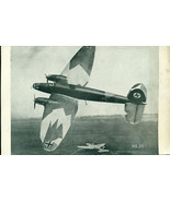 WWII GERMAN Heinkel HE-111 bomber 5&quot; x 8&quot; photo card - £7.77 GBP