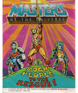 1985 MASTERS OF THE UNIVERSE Rock People to the Rescue color promo mini-... - £7.95 GBP