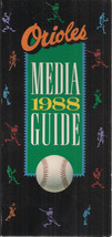 1988 Baltimore Orioles Media Guide Billy, Cal Ripken Jr. &amp; Sr. Eddie Murray Etc. - £7.76 GBP
