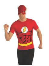 Rubie&#39;s DC Comics Justice League Superhero Style Adult Top and Mask Flash, Red,  - £70.49 GBP