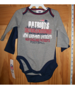 Football NFL Baby Clothes 3M-6M New England Patriots Creeper Bodysuit Pa... - $14.24