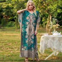 Caftan Marocain Muslim Dress Women Ramadan Turkey Abayas Robe Islamic Clothing   - £100.39 GBP