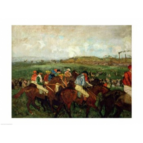 Gentlemen Race. Before The Departure 1862 Poster Print by Edgar Degas - ... - $62.62
