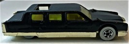 HOT WHEELS-1/64 Black Diecast - Lincoln Limo-Malaysia - 1990 - $5.00