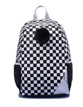 Più Di Magia Zaino Per Bambini A Scacchi Nero/Bianco 16,5&quot; - Nuovo - $185.81 MXN