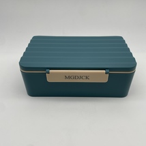 MGDJCK Lunch boxes made of metal Stainless steel lunch box with lid, green - £11.17 GBP