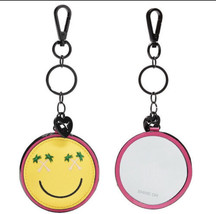 Victoria’S Secreto PINK Amarillo Happy Smiley Emoticono Espejo Llavero Dije - £8.17 GBP