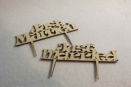 Just Married Wooden Wedding CakeTopper - $5.87
