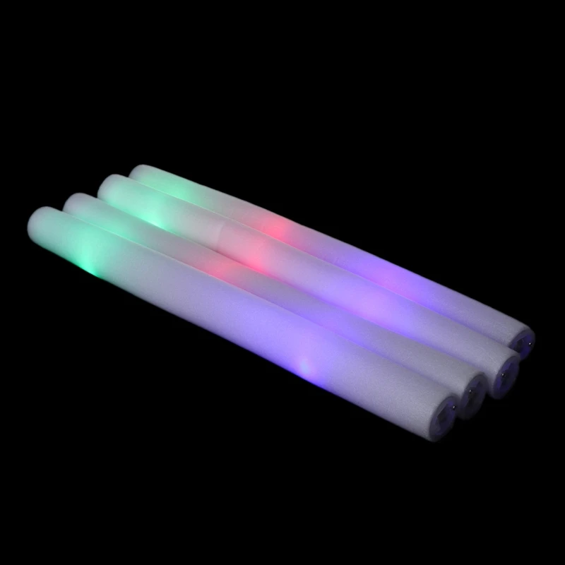 12pcs set led foam glow sticks multi color led foam stick light up wands cheer batons thumb200