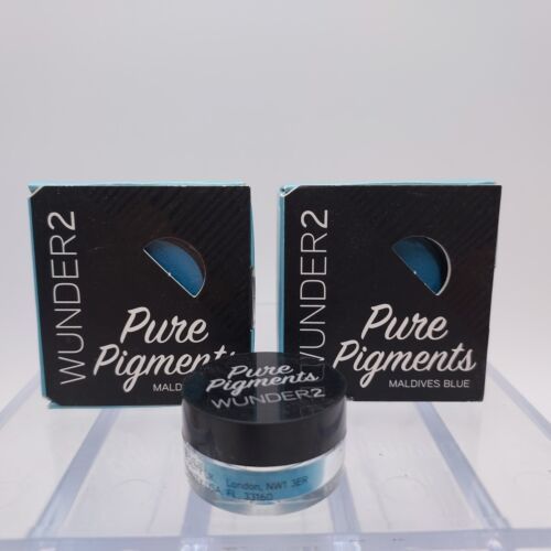 Primary image for LOT OF 2-Wunder2 Pure Pigments Eyeshadow MADIVES BLUE Full Size NIB