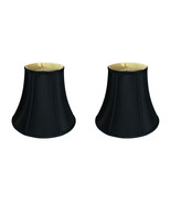 Royal Designs True Bell Lamp Shade, Black, 7&quot; x 14&quot; x 11.5&quot;, Set of 2 - £93.97 GBP