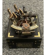 Nautical Sextant Vintage Marine Astrolabe Ship Instrument Compass with Box - £56.92 GBP
