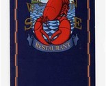 Weathervane Seafood Restaurant Menu 1999 New England&#39;s Seafood Restaurant - $17.82