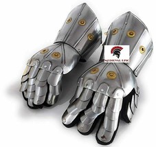 Medieval Gauntlets Gloves Finger Armor Armour Middle Ages Sword Fighting Battle  - £149.38 GBP