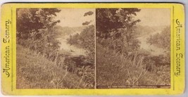 Stereo View Card Stereograph View Toward The Landing Rochester New York - $9.89