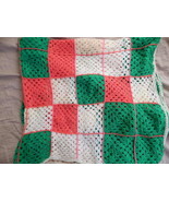 Handmade Vintage Granny square Thrown Wollen crochet / knitted blanket A... - $719.71 MXN