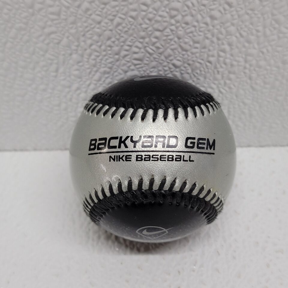 Genuine Backyard Gem Nike Baseball NBG 9&quot; 5oz Black Silver Baseball - $17.59