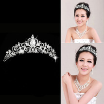 Bridal Wedding Delicate Tiaras Crown Ladies  Shining Rhinestone Hair Jewelry Gir - $15.12