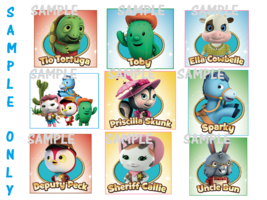 9 Sheriff Callie Stickers, Party Supplies, Birthday, Decorations, Favors... - £9.42 GBP