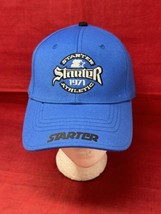 Starter Athletic Hat Baseball Strapback Adjustable Blue Wool Blend Hat - £15.52 GBP