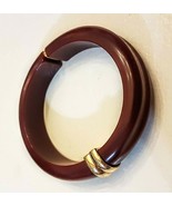 Avon Bangle Bracelet Fashion Wardrobe 1981 VTG Burgundy Wine Plastic Hin... - $559.91 MXN