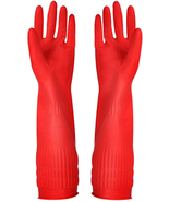 Rubber Cleaning Gloves Kitchen Dishwashing Glove 3-Pairs,Waterproof Reus... - £14.91 GBP