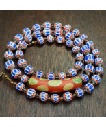 Blue chevron beads 9mm 6 layers Chevron glass beaded necklace Gift - €35,65 EUR Blue chevron beads 9mm 6 layers Chevron glass beaded necklace Gift - €35,65 EUR