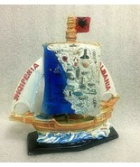 NEW ALBANIA GUM ILLYRIAN SAILING SHIP SOUVENIR-TABLE SAILING SHIP-ALBANI... - £34.10 GBP