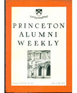 PRINCETON ALUMNI WEEKLY March 20, 1936 University newsletter St Patrick&#39;... - £7.80 GBP