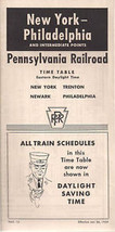1959 PENNSYLVANIA RAILROAD Time Table NY - Philadelphia - $9.89