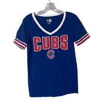 New Era Genuin Merchandise MLB Chicago Cubs T Shirt Womens Size Medium Blue Cott - £10.78 GBP