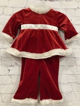 Youngland Baby Girls Holiday 2 pc Santa Suit Christmas Red Newborn 3/6 M - £9.26 GBP