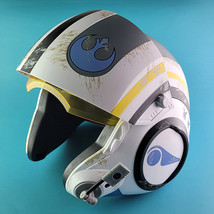 Star Wars Galaxy Edge Poe X-Wing Pilot Battle Damage Helmet white varian... - £85.58 GBP