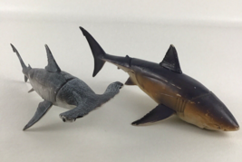 Ocean 10&quot; Figures Great White Hammerhead Shark Marine Sea Lot Realistic ... - $29.65