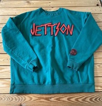 Jettson Men’s Pullover Logo Heavy Weight Crewneck Sweatshirt Size M Gree... - £46.99 GBP
