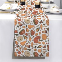Turkey Pie | Thanksgiving Table Runner 72x13 – 100% Polyester, Rustic Fa... - $16.97