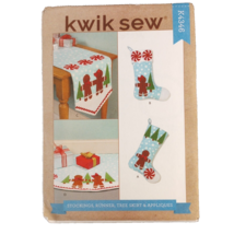 Kwik Sew K4346 Pattern Stockings Runner Tree Skirt Appliques Gingerbread... - $2.23