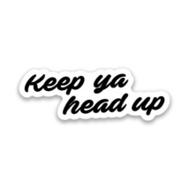 Tupac 2Pac Keep Ya Head Up Vinyl Sticker 4&quot;&quot; Wide Includes Two Stickers New - $11.68