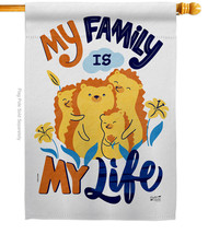My Family Life - Impressions Decorative House Flag H137522-BO - £29.48 GBP