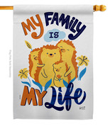 My Family Life - Impressions Decorative House Flag H137522-BO - £29.55 GBP