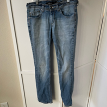 Pepe Jeans London Womens Elite Straight Leg Blue Whiskered Faded Medium Wash 28 - £14.93 GBP