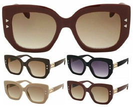 Womens Luxury Square Jackie O Sunglasses Classic Casual Elegant Retro Modern Vtg - £6.25 GBP