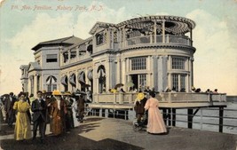 7th Avenue Pavilion Asbury Park New Jersey 1909 postcard - £5.41 GBP