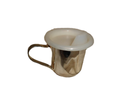 Ed&#39;s Variety Store Vintage Collectible Stainless Steel Baby Cup With Pla... - £30.64 GBP