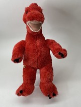 16&quot; Build A Bear Red Dinosaur Bab Dino Brachiosaurus Stuffed Animal Plush Toy - £5.25 GBP
