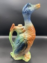 Vintage Ceramic St. Clement Majolica Duck Water Pitcher 13+” - $59.83