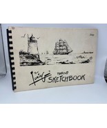 1964 Book -  Paule Loring's MARINE SKETCHBOOK  Signed by author - Spiral Bound - $44.95
