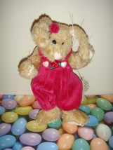 Boyds Bears Plush Bunny Rabbit Wearing Bright Pink Jumper - $15.49