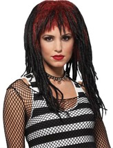 Morris Costumes - Adult Wig - Costume Accessory - Demure Dreads - RED/Black - £15.84 GBP